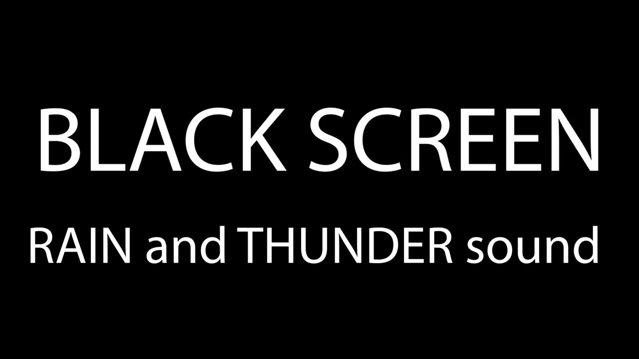 RAIN and THUNDER Sounds (10 HOURS) Black Screen Sleeping Sounds