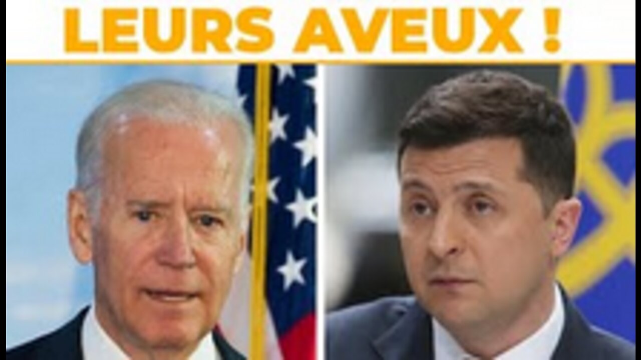 Zelensky et Biden pris la main dans le sac !