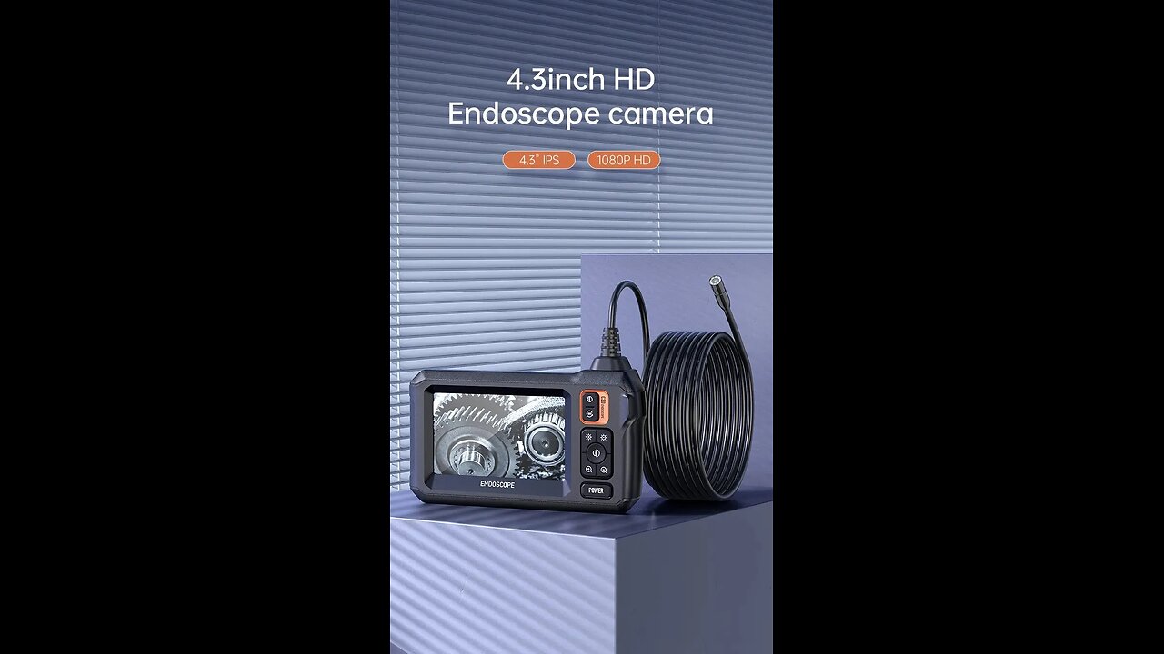 ndustrial Endoscope Camera 8mm HD1080P 4.3inch IPS Screen