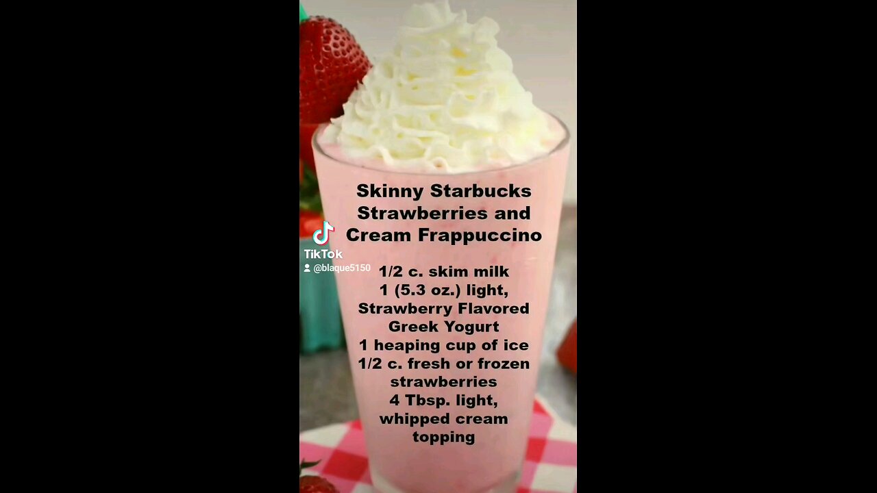 strawberry frappuccino