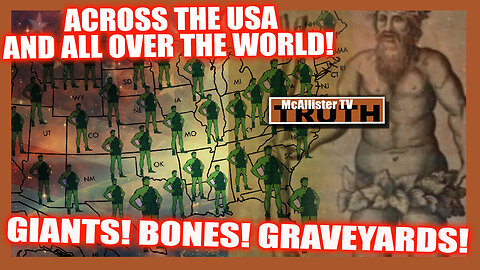 HIDDEN HISTORY! PREHISTORIC RACE OF GIANTS! 7 TO 12 FEET! GRAVEYARDS IN EVERY STATE AND COUNTRY!