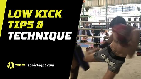 Coach Teaches Low Kick Technique