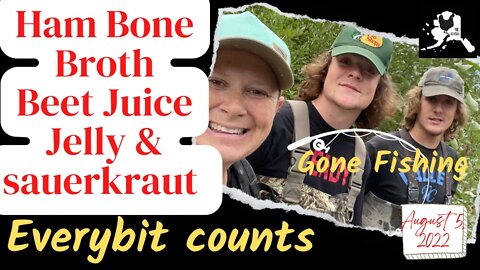 #everybitcountschallenge August 5 2022, Ham Bone Broth, Pickled Beets, Beet juice jelly, Sauerkraut