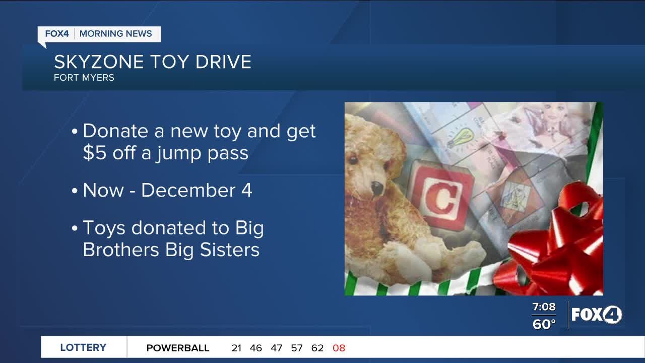 Sky Zone Fort Myers hosting toy drive this holiday season, giving back to community