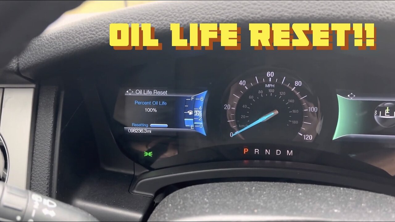 How to Reset Expedition Oil Life