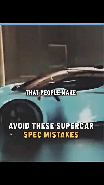 Avoid This SuperCars Spec