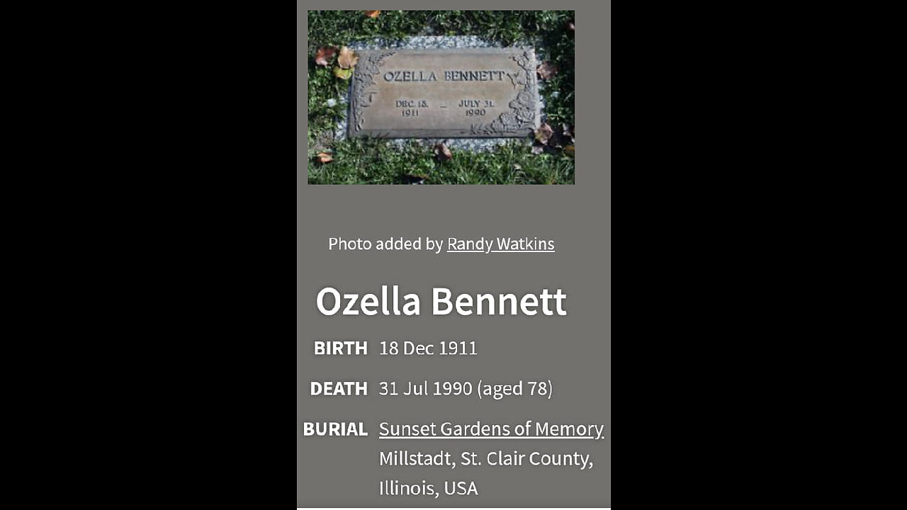 In Memory Of Angelsnupnup7's Grandmother SOUL Sista Ozella Bennett- Rest In #SOULPower4Ever !