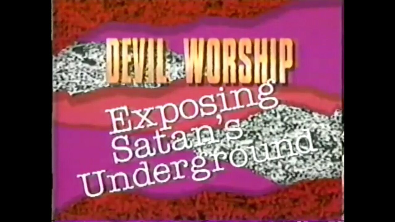 DEVIL WORSHIP Exposing Satan's Underground - feat Geraldo, M Aquino, Ted Gunderson, Ozzy...1988