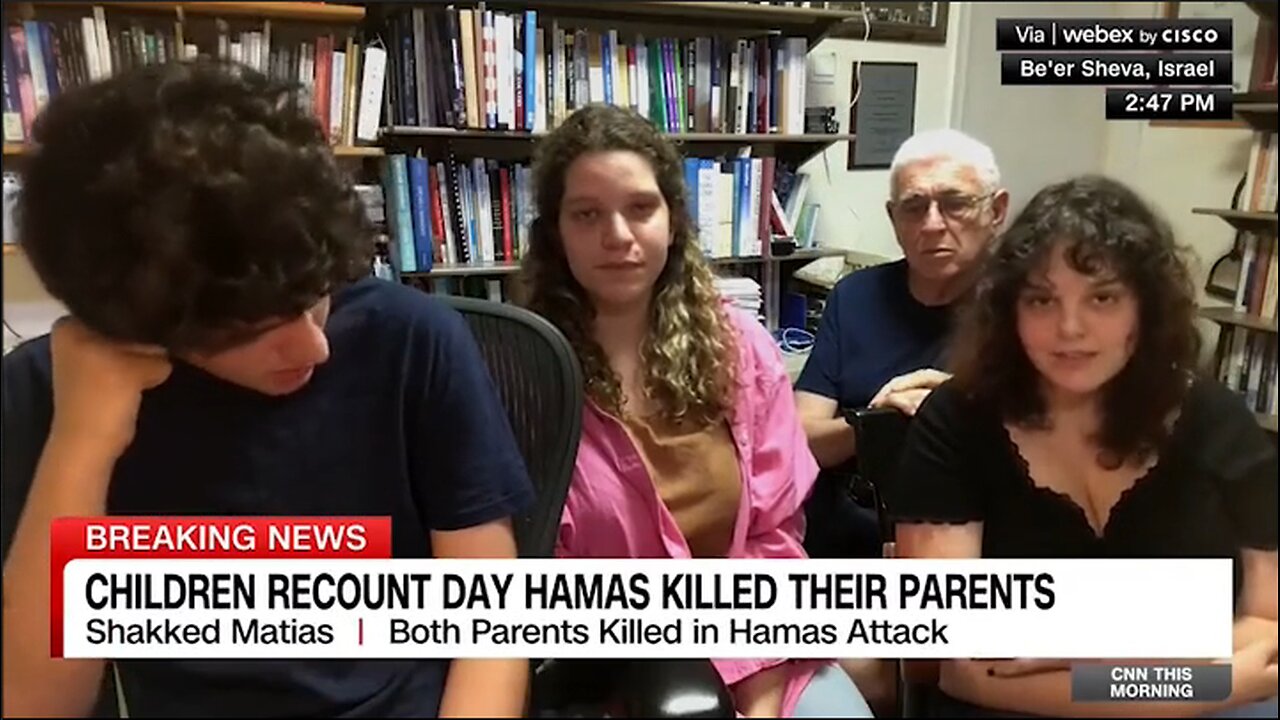 Teens, Whose Parents Were Supposedly Just Killed by Hamas, Trying to Hold Back Laughter