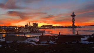 Incredible sunset timelapse