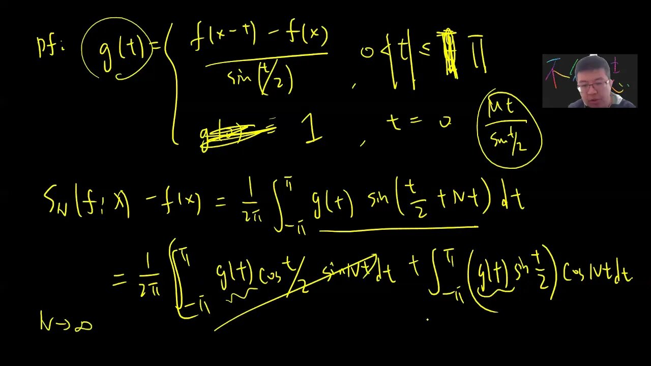 Convergence of Fourier series, Dense of trigonometric function and Parseval theorem