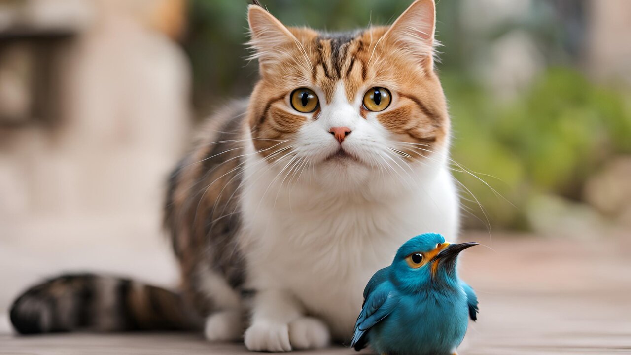 Funny Cat and Bird Video