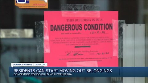 Residents of unstable Waukesha condo begin moving out Thursday