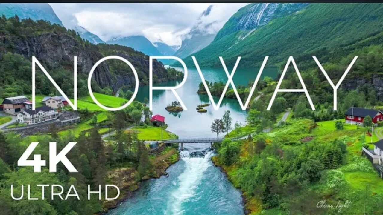 NORWAY AMAZING Horizon View bath with beautiful nature 4k videoHD