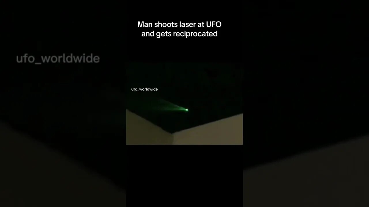 UFO Fires Beam at Man with Green Laser #alien #viral #trending #viralvideo#shorts #short #fyp