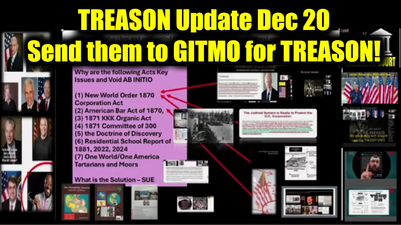 TREASON Update Dec 20 - Send them to GITMO for TREASON!