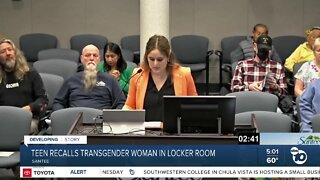 Teen recalls transgender woman in locker room