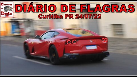 Diário Flagras 24/07/22 Carrões Dudu Ferrari 812 Superfast Ford F1 COE #13 Edge ST Galaxie 500 coupe