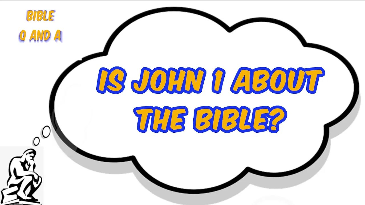 Is John 1 about the Bible?
