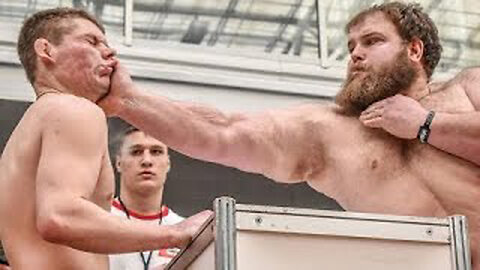 Slap contest knockouts compilation from Russia