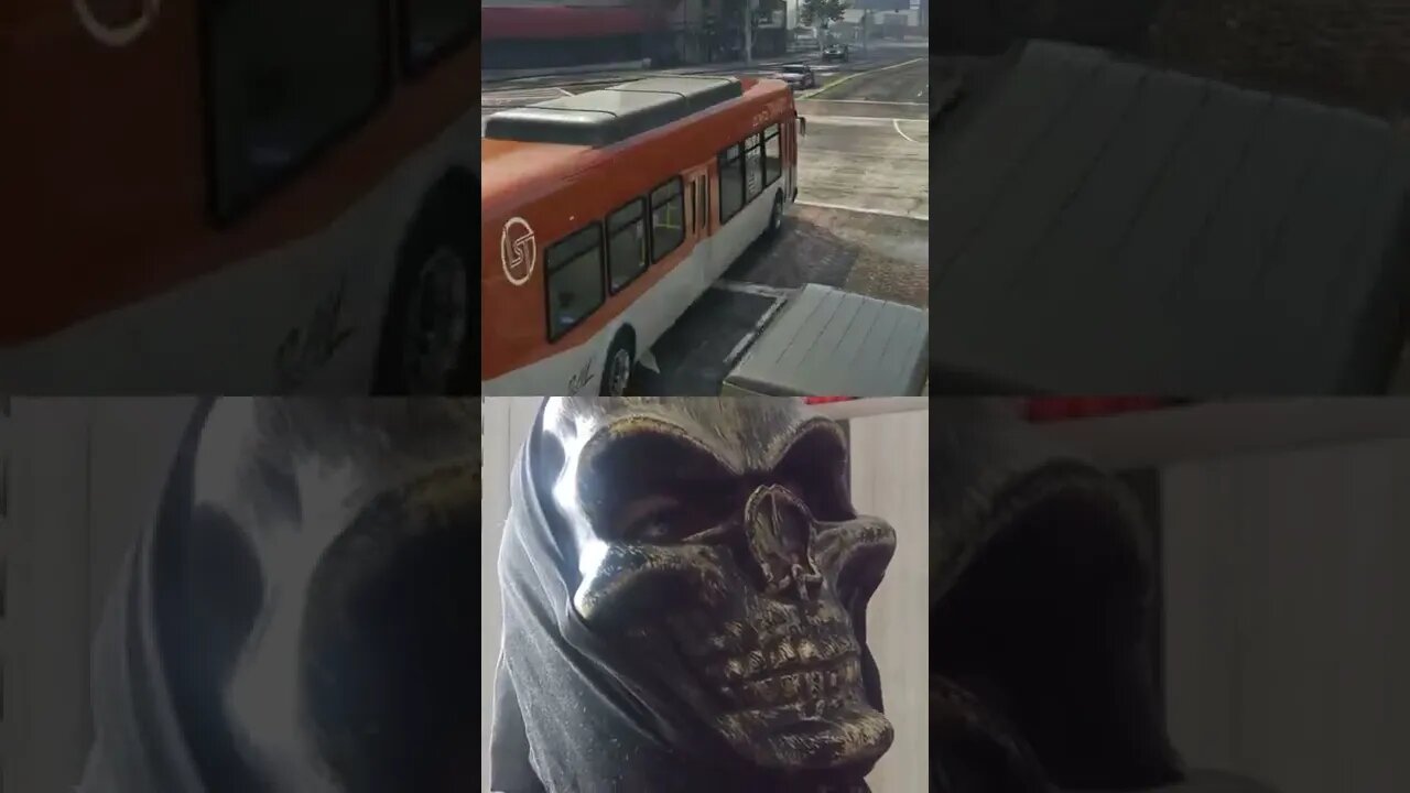 GTA 5 como na vida real 6 - sequestro do ônibus #shorts