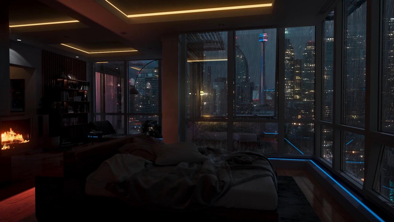 Relaxing Heavy Rain to help you fall aslep!