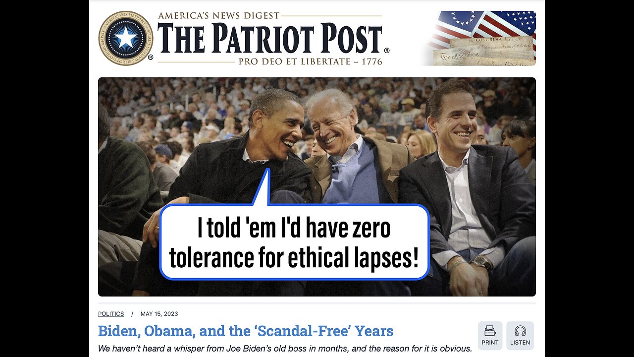 The Patriot Post Audio Edition Podcast for 5/15/23