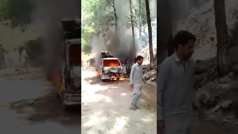 toyota ko agg lag gayi Kashmir main #shorts