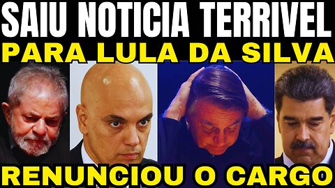 Bomba! RENUNCIOU O CARGO!! NÃO AGUENTOU A PRESSÃO! LULA DA SILVA ACABA DE SER DETONADO