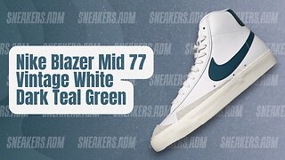 Nike Blazer Mid 77 Vintage White Dark Teal Green - BQ6806-112 - @SneakersADM