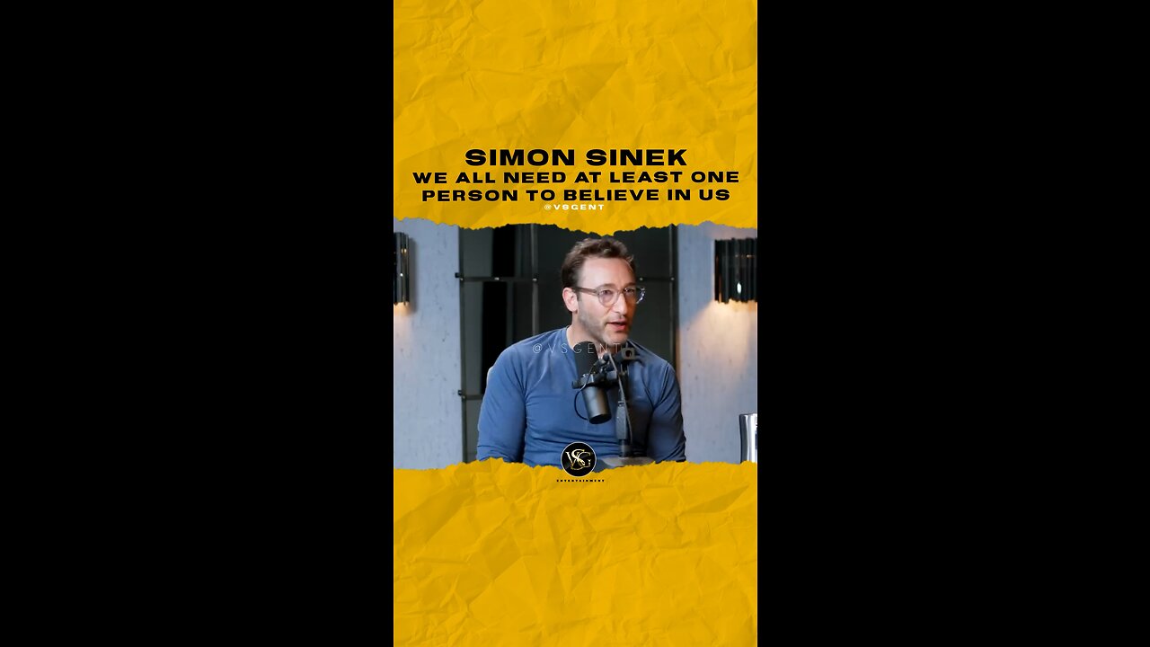 @simonsinek We all need at least one person to believe in us.