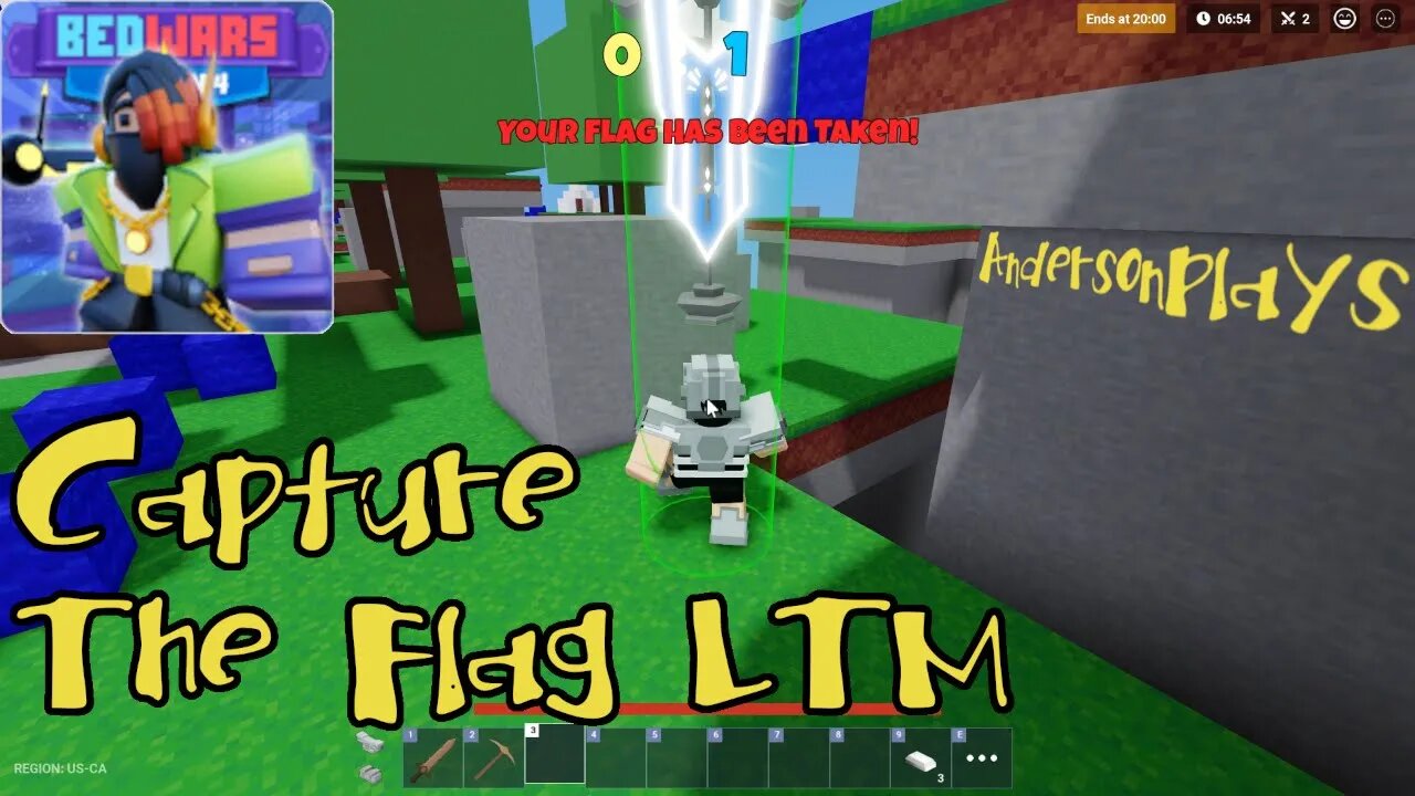 AndersonPlays Roblox BedWars 🎂 [CTF!] - Capture The Flag Limited Time Mode