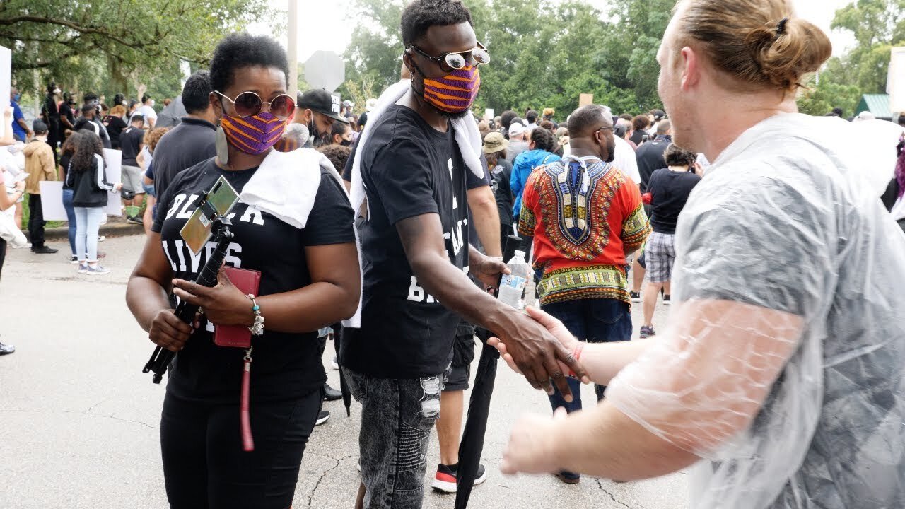 Bringing the Gospel at a Black Lives Matter protest in Apopka, FL