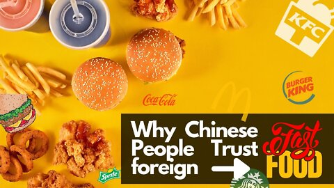 Chinese People and Foreign Fast Foods 😋 🍔