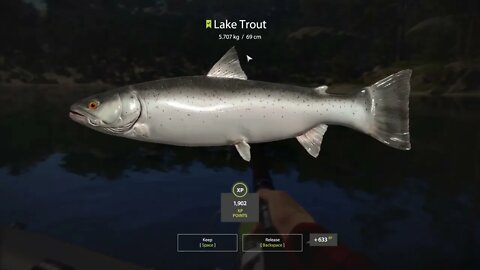 Russian Fishing 4 Kuori lake Lake Trout 5.707 Kg