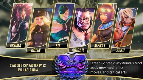 SFV:Champion Edition Mysterious Mod Season 2 On Pc