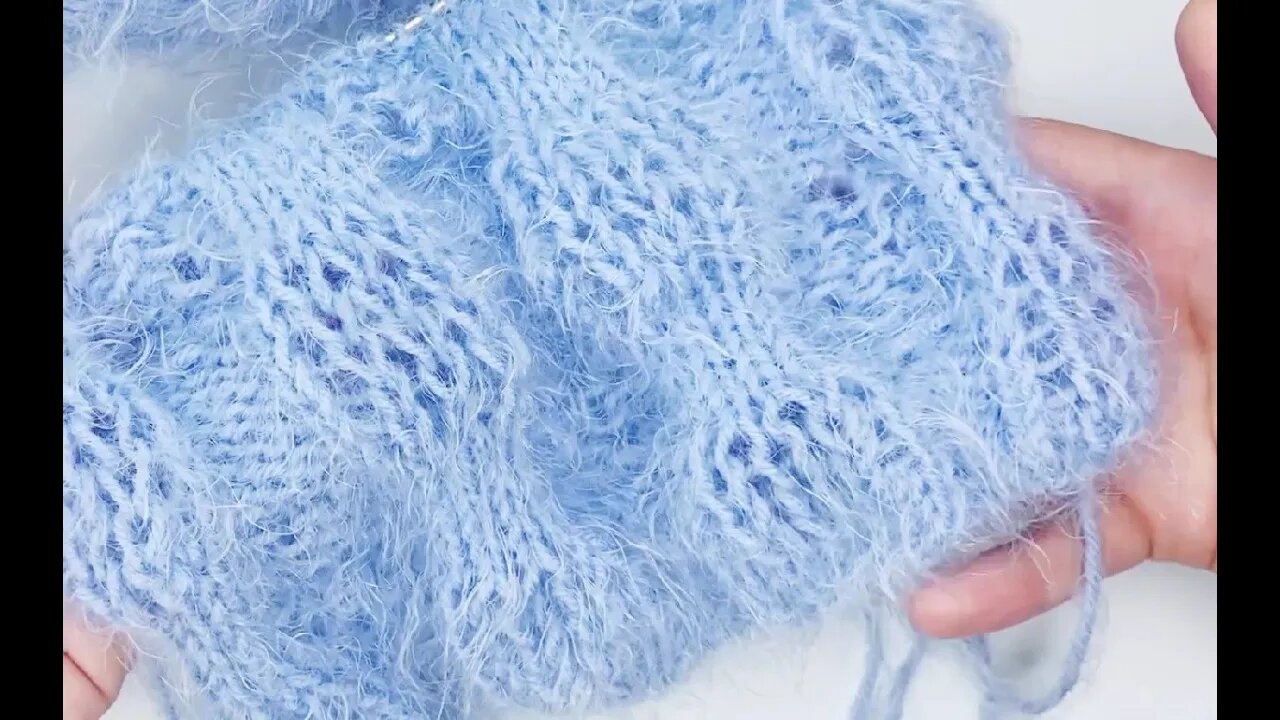 🧶How to knit buff stitch simple tutorial