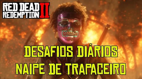 RED DEAD ONLINE LOCALIZAÇÃO NAIPE DE TRAPACEIRO E DESAFIOS DIÁRIOS