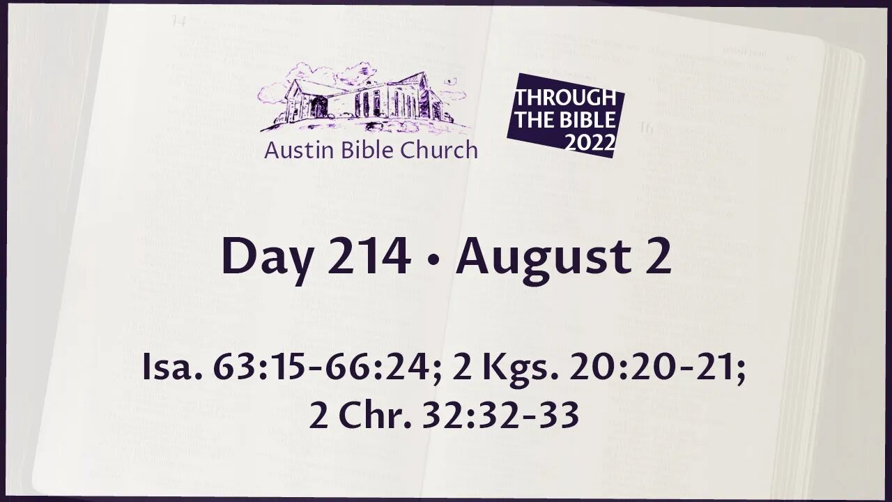 Through the Bible 2022 (Day 214)