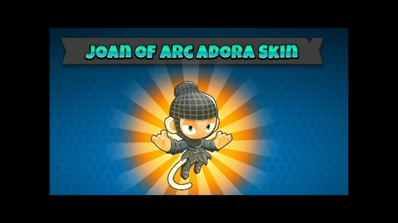 JOAN OF ARC ADORA SKIN / CRACKED / HARD / DOUBLE HP MOABS / BLOONS TD6