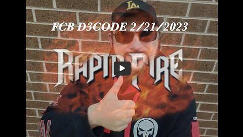 FCB D3CODE - RAPID FIRE INTEL Q&A - 21 FEB 23 MAJOR INTEL DROPS. IT WILL BE EVENT DRIVEN. THX SGANON