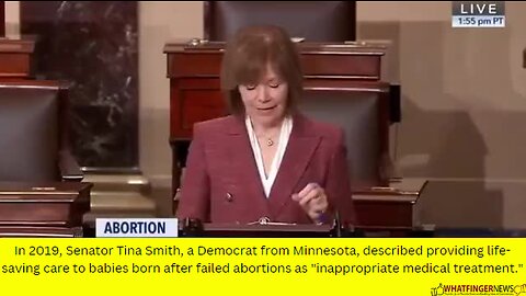 In 2019, Senator Tina Smith, a Democrat from Minnesota, described providing life-saving care