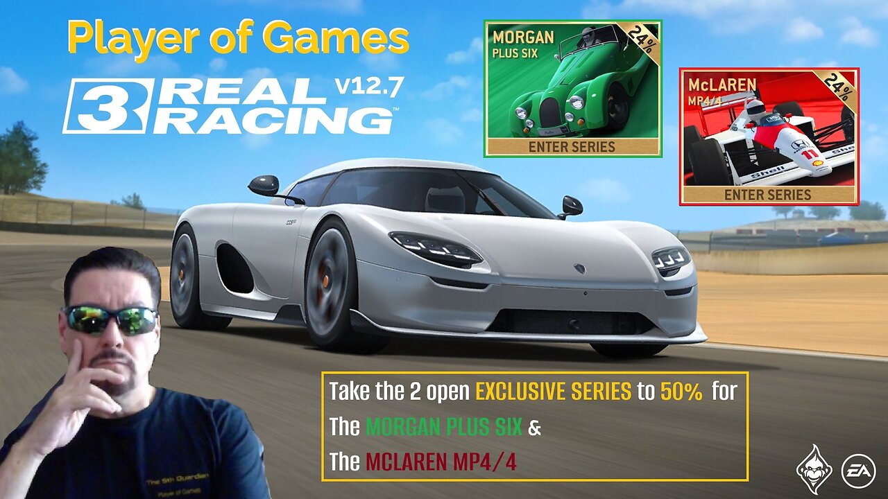 Player of Games: Real Racing 3 Update 12.7: Take MORGAN +6 & MCLAREN MP4/4 EXCLSUIVE SERIES to 50%