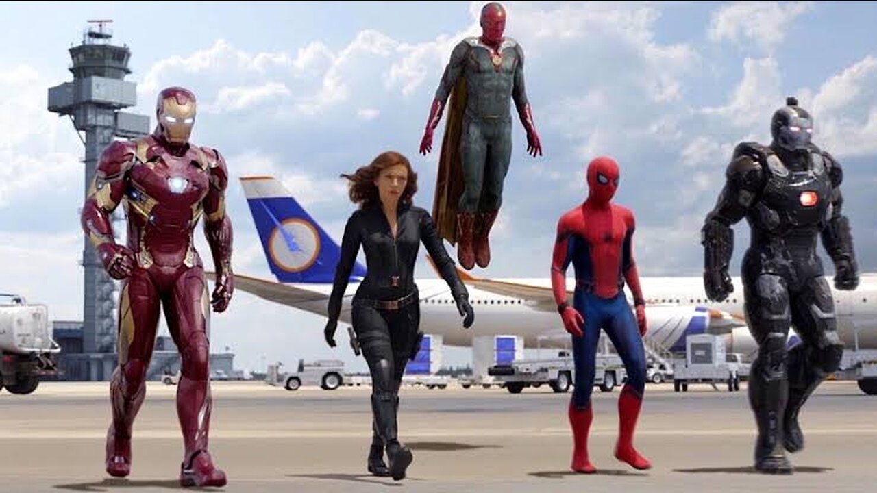 Team Iron Man vs Team Cap - Airport Battle Scene - Captain America: Civil War - Movie CLIP HD