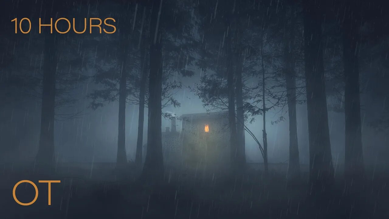 Stormy Night at a Mysterious House in the Woods| Soothing Rain & Thunder Sounds| Relax| Study| Sleep