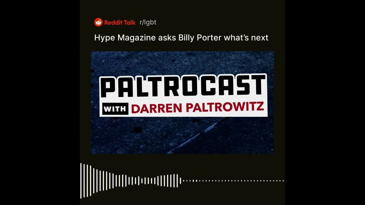 Billy Porter answers a question from Darren Paltrowitz