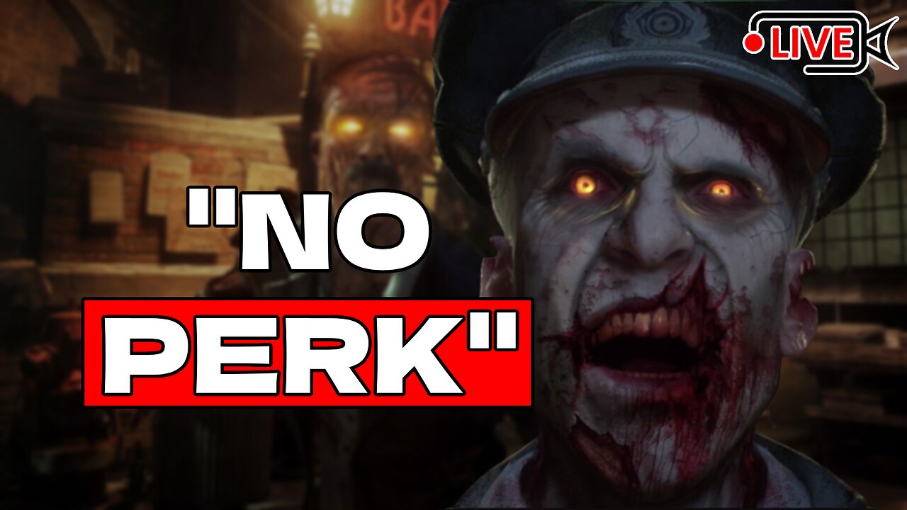 Round 50 NO PERK CHALLENGE 🥲 | Call of Duty : Zombies | LIVE