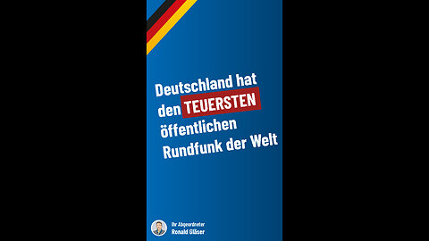 Der teuerste Rundfunk der Welt!