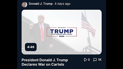 Trump Declares War on Cartels (Captioned)