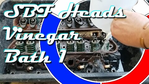 Cleaning Ford Small Block Heads with Vinegar pt1
